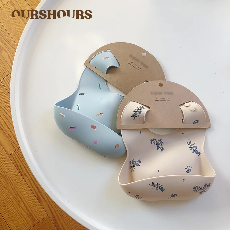 Waterproof Baby Bibs Silicone - Slabbers Ins Stijl Print Waterdicht Zacht
