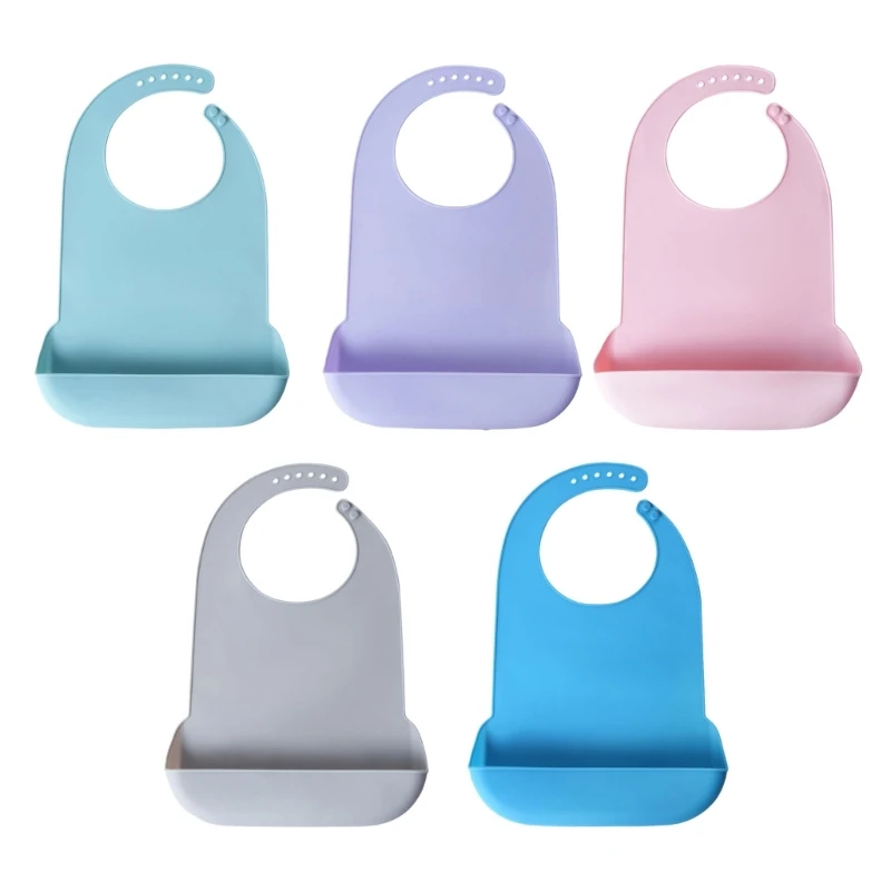 Waterproof Baby Bibs Silicone - Waterdichte, oliebestendige siliconen slab voor volwassenen,