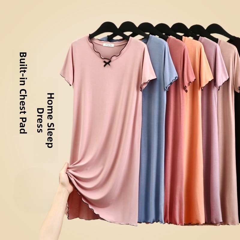 Maternity Wear - Modale slaapjurk Dames Zomer Korte mouw