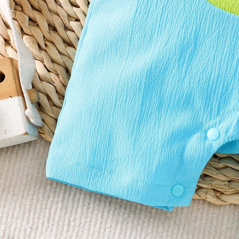 Baby Blauwe Monster Romper met - Cotton Baby Onesies Zipper recensie en prijs