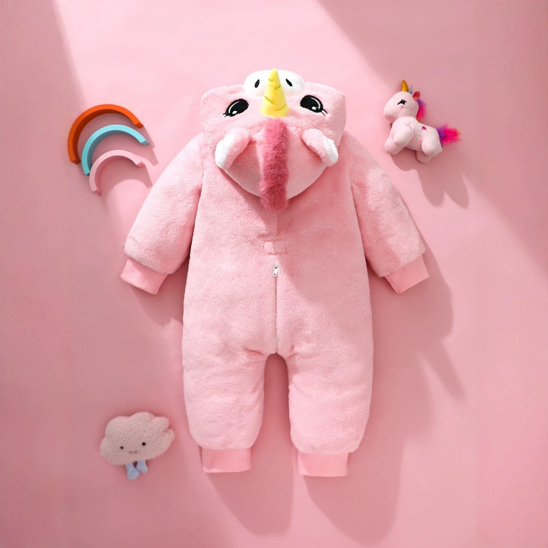Roze eenhoorn romper met rits  - Cotton Baby Onesies Zipper recensie en prijs