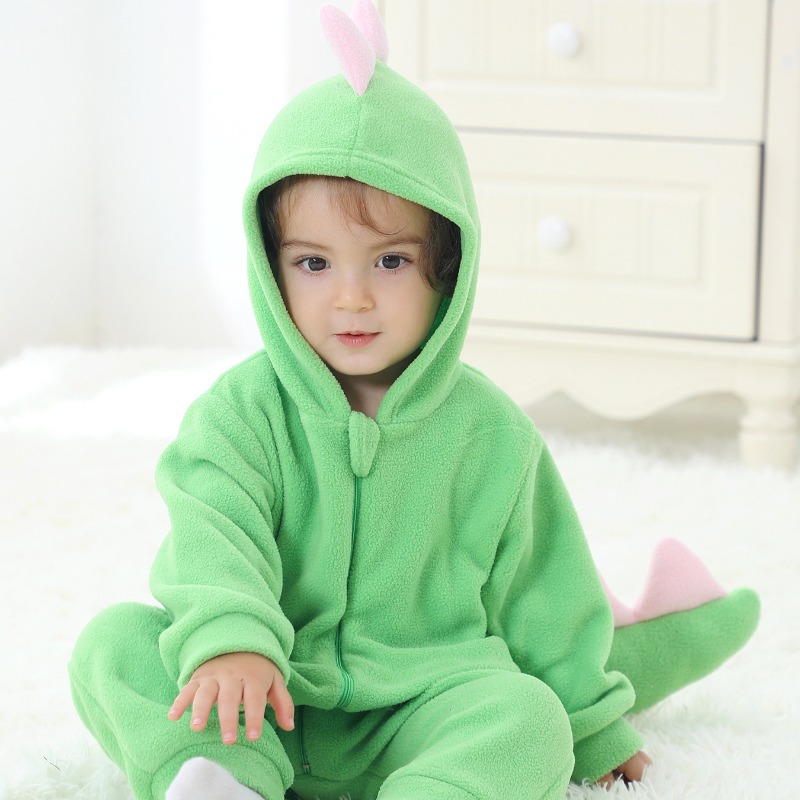 Groene dinosaurus romper met c - Cotton Baby Onesies Zipper recensie en prijs