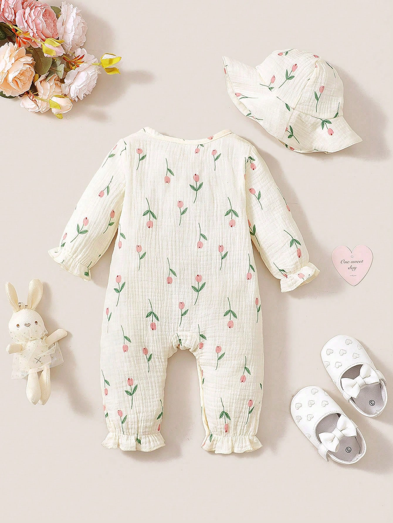 Lente- en herfstrompertje voor - Newborn Baby Girl Romper Floral recensie en prijs