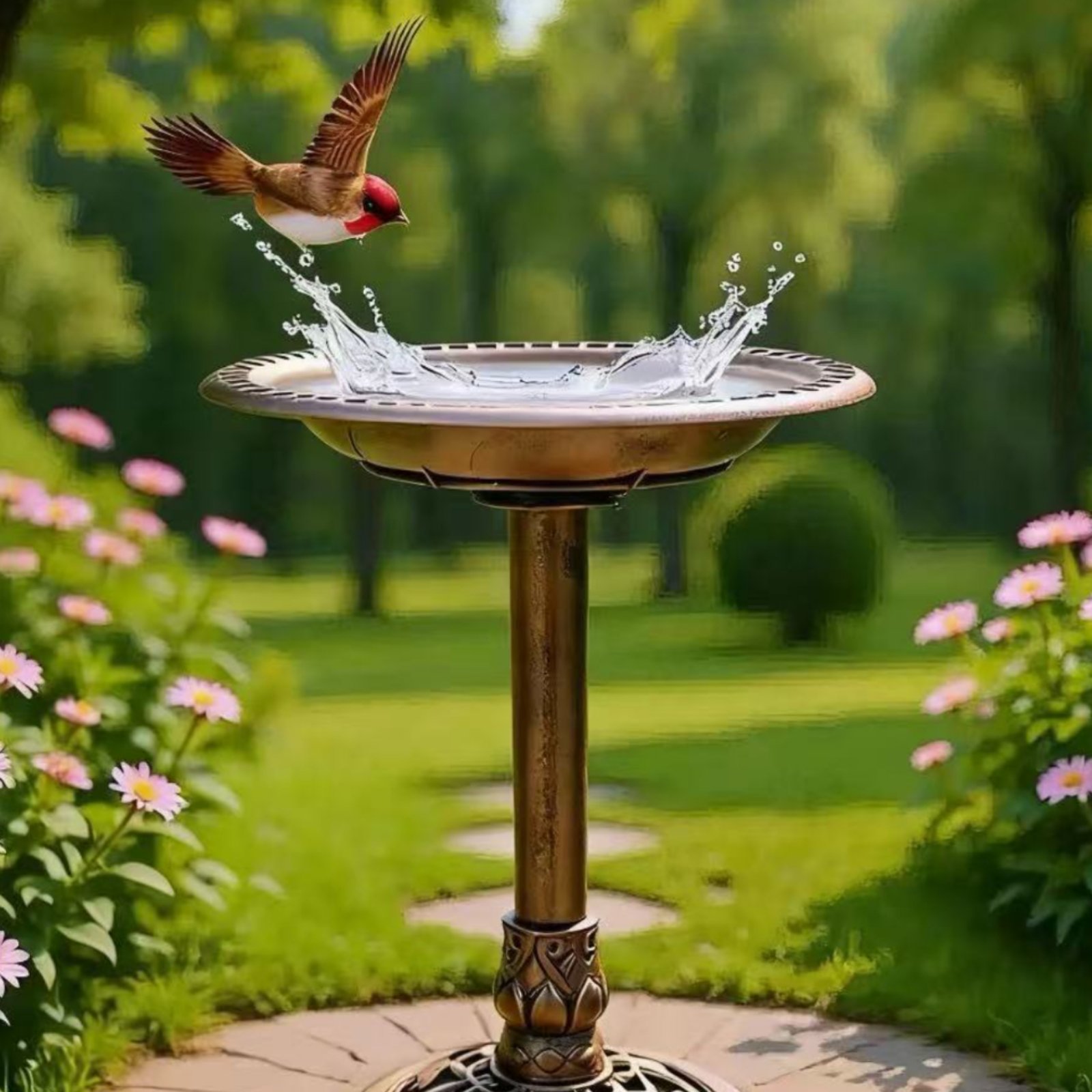 Vogelbadkom met grondsteun, vo - Feeding recensie en prijs