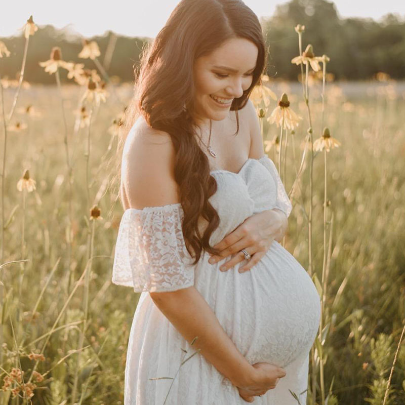 Zwangere vrouwen off-shoulder  - Maternity Wear recensie en prijs