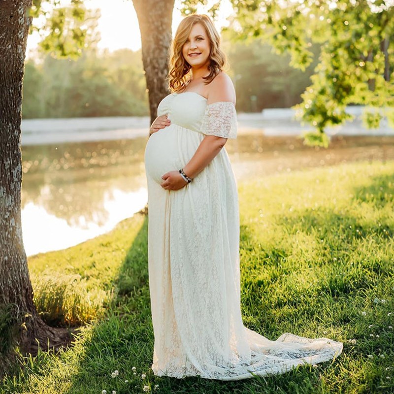 Zwangere vrouwen off-shoulder  - Maternity Wear recensie en prijs