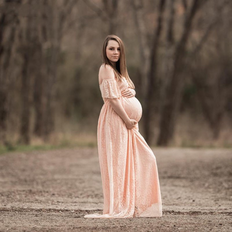 Zwangere vrouwen off-shoulder  - Maternity Wear recensie en prijs