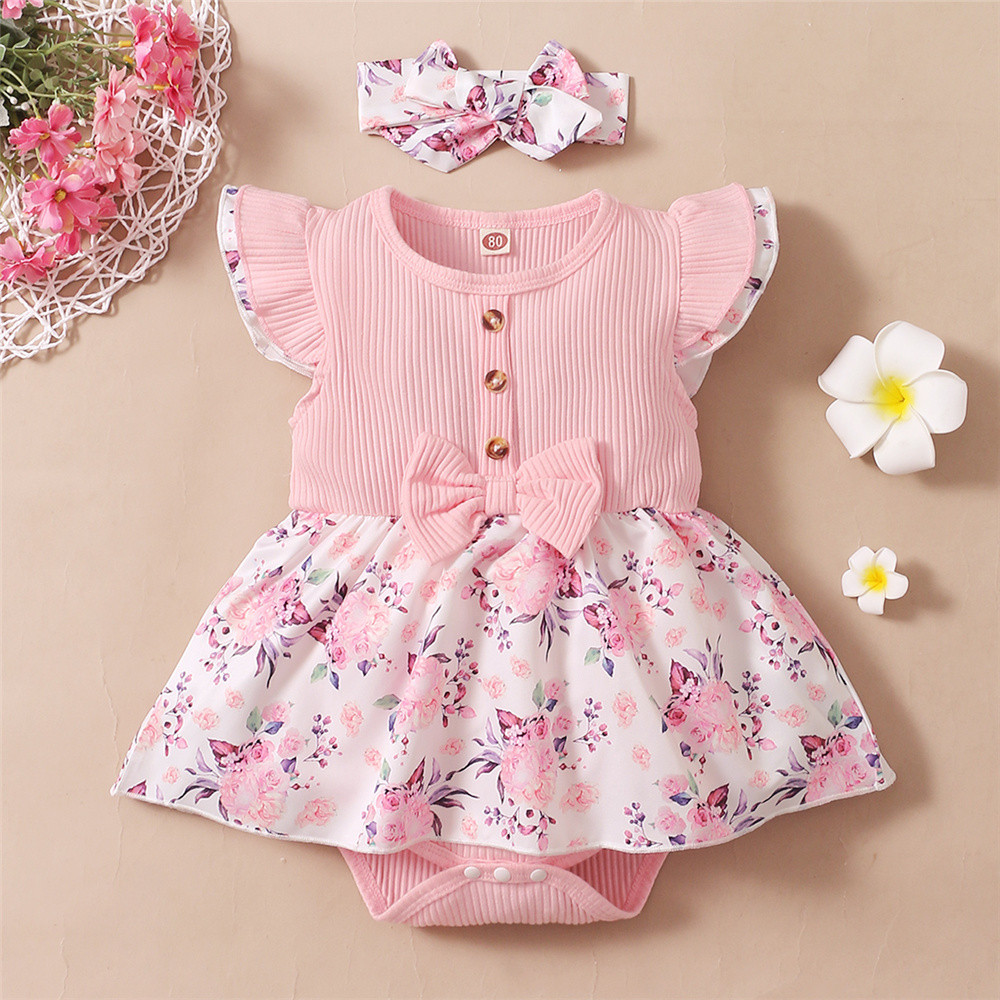 0-18 Maanden Meisje Bloemen Ro - Newborn Baby Girl Romper Floral recensie en prijs