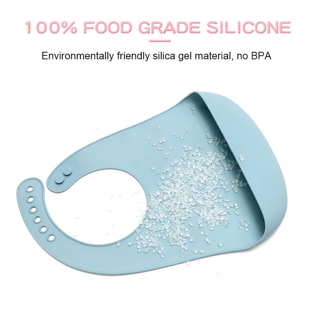 1 Stuk Voedselveilige Silicone - Waterproof Baby Bibs Silicone recensie en prijs