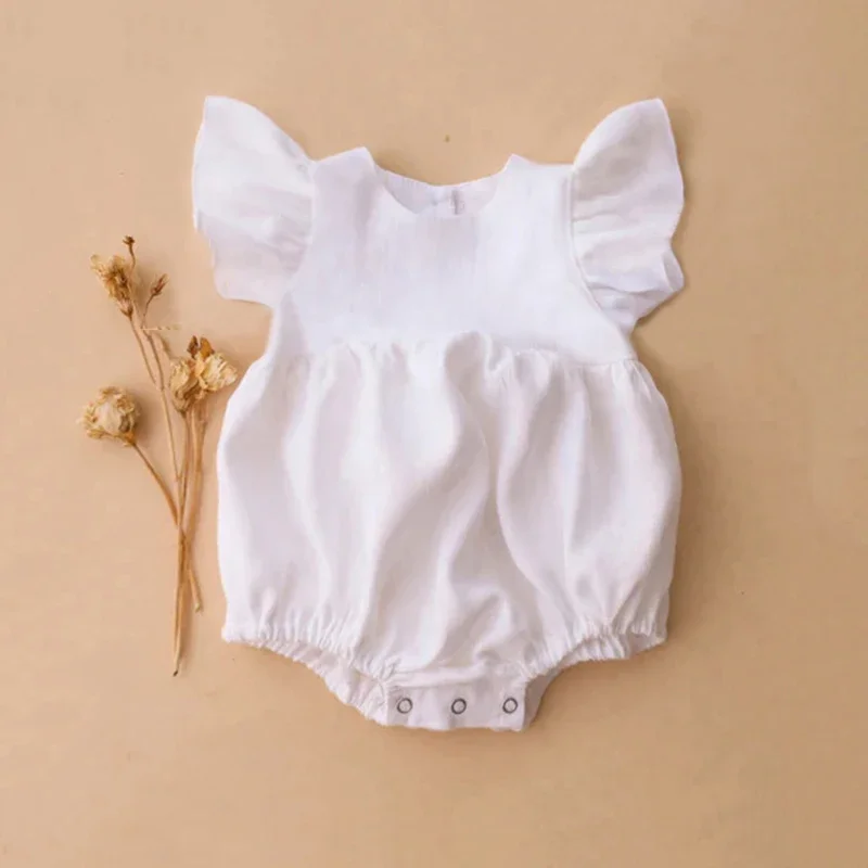 0-24M Linnen Katoen Pasgeboren - Baby Summer Linen Sleeveless Jumpsuit recensie en prijs